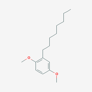 molecular formula C16H26O2 B14063933 Benzene, 1,4-dimethoxy-2-octyl- CAS No. 101447-69-2