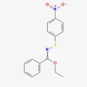 Benzenecarboximidic acid, N-[(4-nitrophenyl)thio]-, ethyl ester