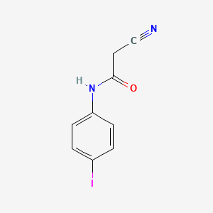 molecular formula C9H7IN2O B14063950 2-cyano-N-(4-iodophenyl)acetamide 