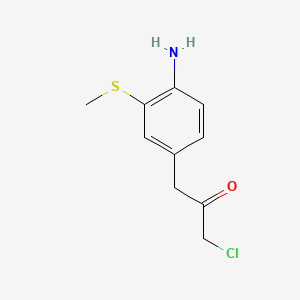 1-(4-Amino-3-(methylthio)phenyl)-3-chloropropan-2-one