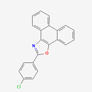 molecular formula C21H12ClNO B14064014 Phenanthro[9,10-d]oxazole, 2-(4-chlorophenyl)- CAS No. 10206-04-9