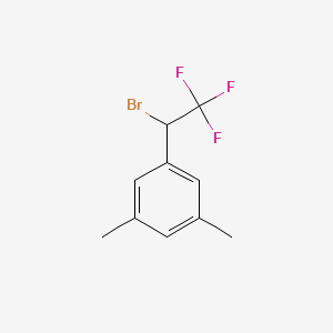 B1406403 1-(1-Bromo-2,2,2-trifluoroethyl)-3,5-dimethylbenzene CAS No. 1416980-64-7