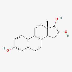 molecular formula C18H24O3 B14064048 (13S)-13-methyl-6,7,8,9,11,12,14,15,16,17-decahydrocyclopenta[a]phenanthrene-3,16,17-triol 