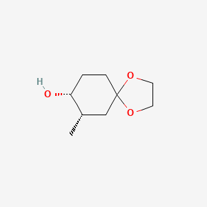 molecular formula C9H16O3 B14064066 cis-7-Methyl-1,4-dioxaspiro[4.5]decan-8-ol 