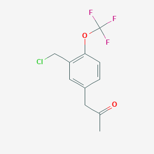 1-(3-(Chloromethyl)-4-(trifluoromethoxy)phenyl)propan-2-one