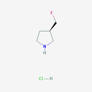 molecular formula C5H11ClFN B1406408 (R)-3-(氟甲基)吡咯烷盐酸盐 CAS No. 1443983-87-6