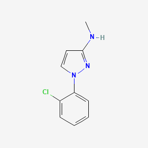 molecular formula C10H10ClN3 B14064119 1-(2-chlorophenyl)-N-methyl-1H-pyrazol-3-amine 