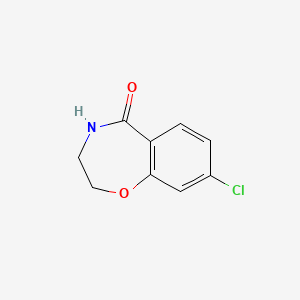 B1406412 8-Chloro-3,4-dihydro-2H-1,4-benzoxazepin-5-one CAS No. 1241964-27-1