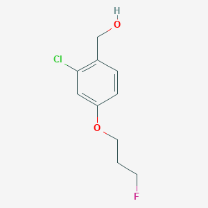 molecular formula C10H12ClFO2 B1406414 (2-氯-4-(3-氟丙氧基)苯基)甲醇 CAS No. 1562412-71-8