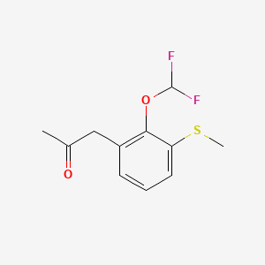 1-(2-(Difluoromethoxy)-3-(methylthio)phenyl)propan-2-one