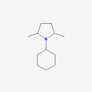 molecular formula C12H23N B14064157 1-Cyclohexyl-2,5-dimethylpyrrolidine CAS No. 100247-06-1