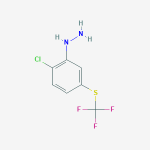 1-(2-Chloro-5-(trifluoromethylthio)phenyl)hydrazine