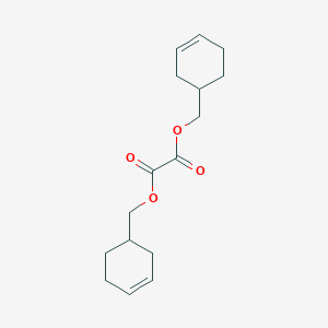 molecular formula C16H22O4 B14064172 Bis[(cyclohex-3-en-1-yl)methyl] ethanedioate CAS No. 101253-70-7