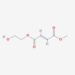 molecular formula C7H10O5 B14064174 2-Hydroxyethyl methyl fumarate CAS No. 16062-94-5