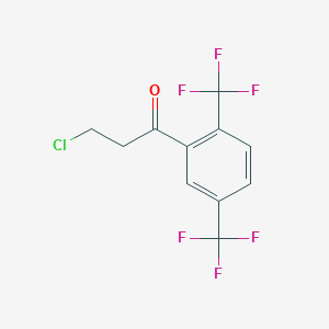 1-(2,5-Bis(trifluoromethyl)phenyl)-3-chloropropan-1-one