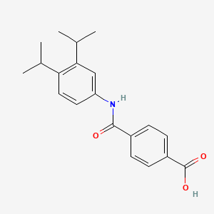 molecular formula C20H23NO3 B14064184 Benzoic acid, 4-[[[3,4-bis(1-methylethyl)phenyl]amino]carbonyl]- CAS No. 102121-25-5