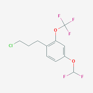 1-(3-Chloropropyl)-4-(difluoromethoxy)-2-(trifluoromethoxy)benzene