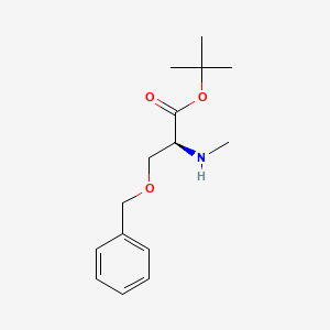 molecular formula C15H23NO3 B14064225 tert-butyl O-benzyl-N-methyl-L-serine 