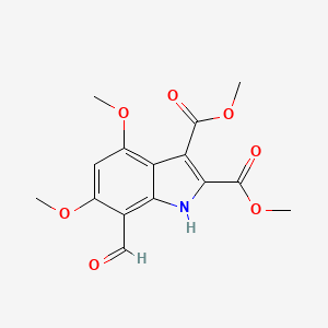 Dimethyl 7-formyl-4,6-dimethoxy-1H-indole-2,3-dicarboxylate