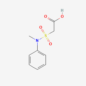 molecular formula C9H11NO4S B14064284 [Methyl(phenyl)sulfamoyl]acetic acid CAS No. 7117-20-6