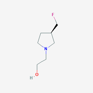 B1406429 (R)-2-(3-(Fluoromethyl)pyrrolidin-1-yl)ethanol CAS No. 1443983-91-2