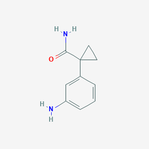 molecular formula C10H12N2O B1406430 1-(3-氨基苯基)环丙烷甲酰胺 CAS No. 1456714-49-0