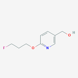 molecular formula C9H12FNO2 B1406436 (6-(3-Fluoropropoxy)pyridine-3-yl)methanol CAS No. 1562412-84-3
