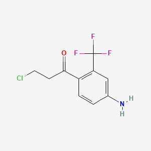 1-(4-Amino-2-(trifluoromethyl)phenyl)-3-chloropropan-1-one