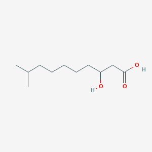 molecular formula C11H22O3 B14064394 3-Hydroxy-9-methyldecanoic acid CAS No. 62675-79-0