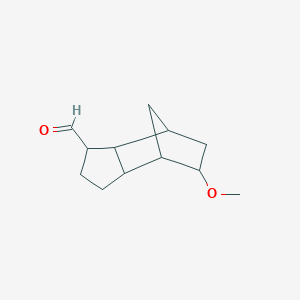 molecular formula C12H18O2 B14064432 5-Methoxyoctahydro-1H-4,7-methanoindene-1-carbaldehyde CAS No. 1228804-60-1