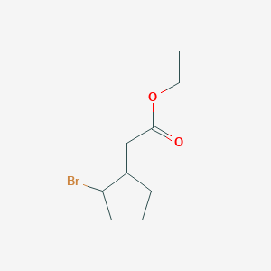 Ethyl (2-bromocyclopentyl)acetate