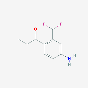 1-(4-Amino-2-(difluoromethyl)phenyl)propan-1-one