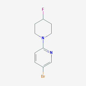 molecular formula C10H12BrFN2 B1406446 5-Bromo-2-(4-fluoropiperidin-1-yl)pyridine CAS No. 1374144-18-9