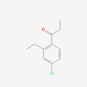 1-(4-Chloro-2-ethylphenyl)propan-1-one