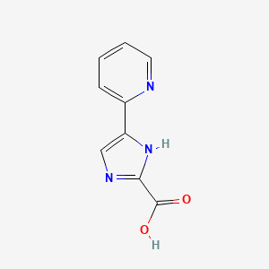 molecular formula C9H7N3O2 B14064480 5-(pyridin-2-yl)-1H-imidazole-2-carboxylic acid 