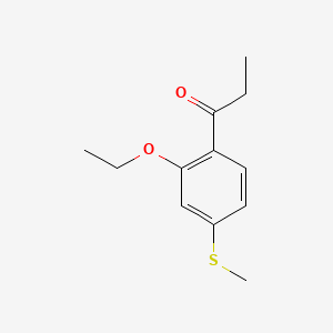 1-(2-Ethoxy-4-(methylthio)phenyl)propan-1-one