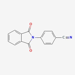 molecular formula C15H8N2O2 B14064502 4-(1,3-Dioxo-1,3-dihydro-2H-isoindol-2-yl)benzonitrile 