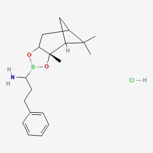 molecular formula C19H29BClNO2 B14064505 (R)-BorohomoPhe-(+)-Pinanediol-hydrochloride 