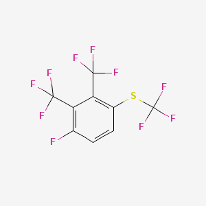 1,2-Bis(trifluoromethyl)-3-fluoro-6-(trifluoromethylthio)benzene