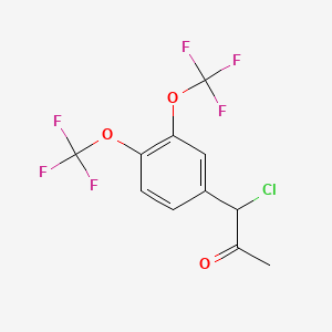 1-(3,4-Bis(trifluoromethoxy)phenyl)-1-chloropropan-2-one