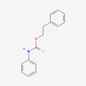 molecular formula C15H15NOS B14064610 O-(2-Phenylethyl) phenylcarbamothioate CAS No. 101089-63-8