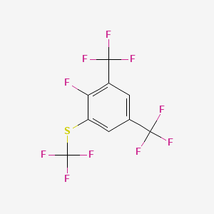 1,5-Bis(trifluoromethyl)-2-fluoro-3-(trifluoromethylthio)benzene