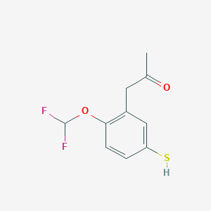 1-(2-(Difluoromethoxy)-5-mercaptophenyl)propan-2-one