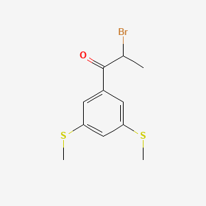 1-(3,5-Bis(methylthio)phenyl)-2-bromopropan-1-one