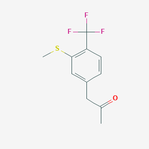 1-(3-(Methylthio)-4-(trifluoromethyl)phenyl)propan-2-one