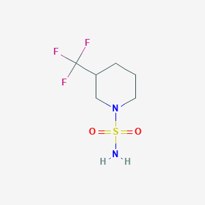 molecular formula C6H11F3N2O2S B14064693 3-(Trifluoromethyl)piperidine-1-sulfonamide 