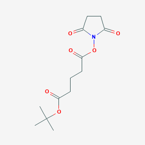 molecular formula C13H19NO6 B1406470 叔丁基（2,5-二氧代吡咯烷-1-基）戊二酸酯 CAS No. 255382-26-4