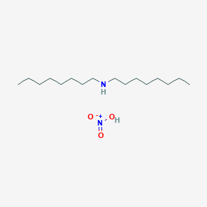 molecular formula C16H36N2O3 B14064710 nitric acid;N-octyloctan-1-amine CAS No. 10081-30-8