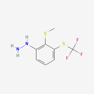 1-(2-(Methylthio)-3-(trifluoromethylthio)phenyl)hydrazine