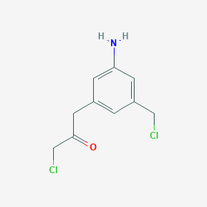 1-(3-Amino-5-(chloromethyl)phenyl)-3-chloropropan-2-one